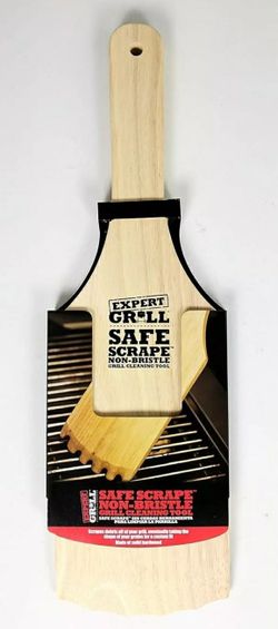 Expert Grill Wood Safe Scrape No-Bristle Grill Cleaning Paddle