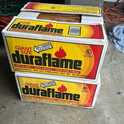 2 Giant Size Boxes Of Six 6lb Duraflame Firelogs