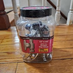 20pc Pack Straight Stop Valves Brand New For Only  $15