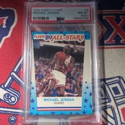 Michael Jordan Fleer Graded Basketball Sticker