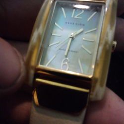 Anne Klein Genuine Leather Woman's Watch