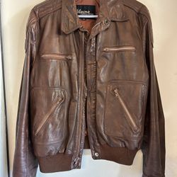 Brown Leather Men’s Jacket 