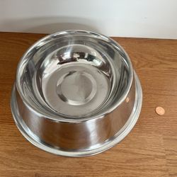 Large Metal Dog Bowl 