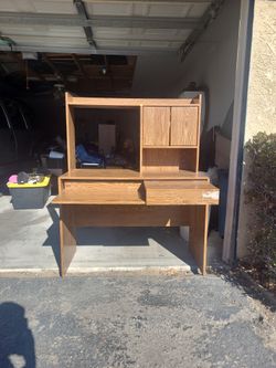 Wooden desk