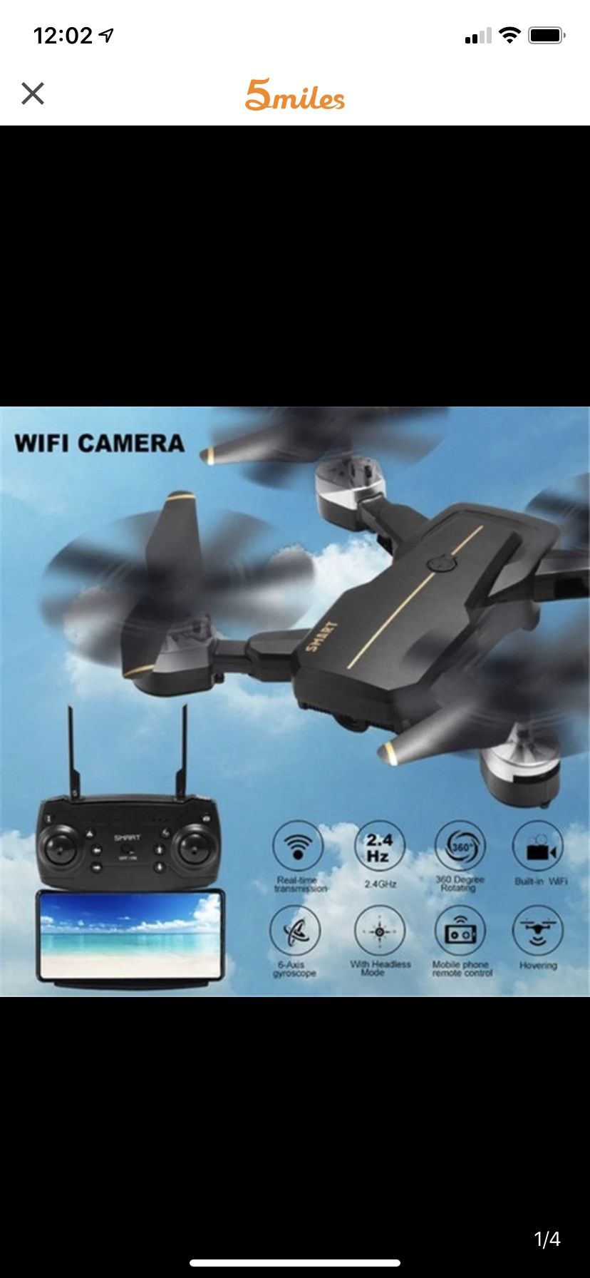 Visible Wind Professional Intelligent Folding Drones WiFi FPV Fixed High 480P/720P HD Camera Stable Gimbal Headless Mode Quadcopter,480P Camera