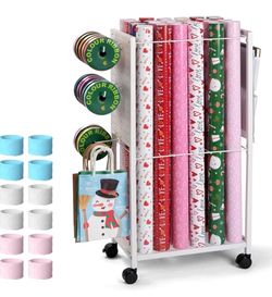 Wrapping Paper Storage Cart