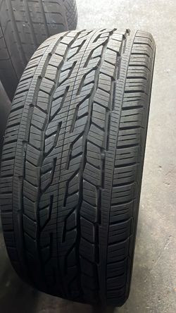 1 SEMI NEW 27545R22 Continental All Season tire for $100 PICKED UP or $130 installed and balanced. 27545R22 275/45/22 275/45/R22 275 45 22 275 45 R 22