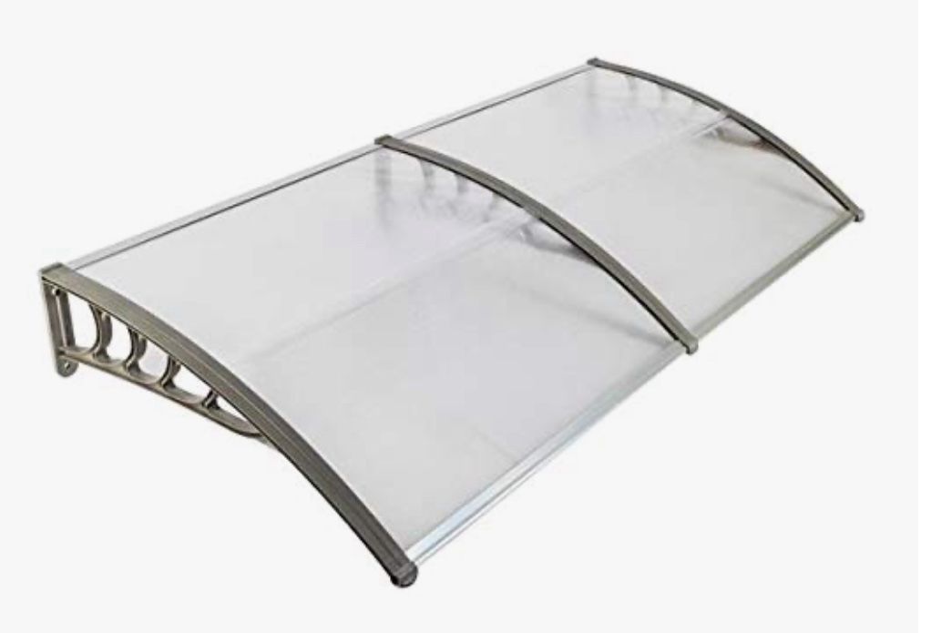 ALEKO 40 x 80 Inches Polycarbonate Outdoor Window Door Canopy Awning Cover