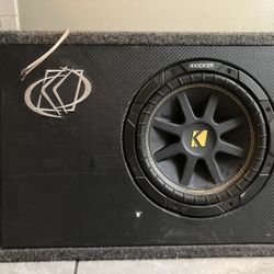 Kicker subwoofer 