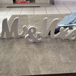 Mr And Mrs Wedding Sign