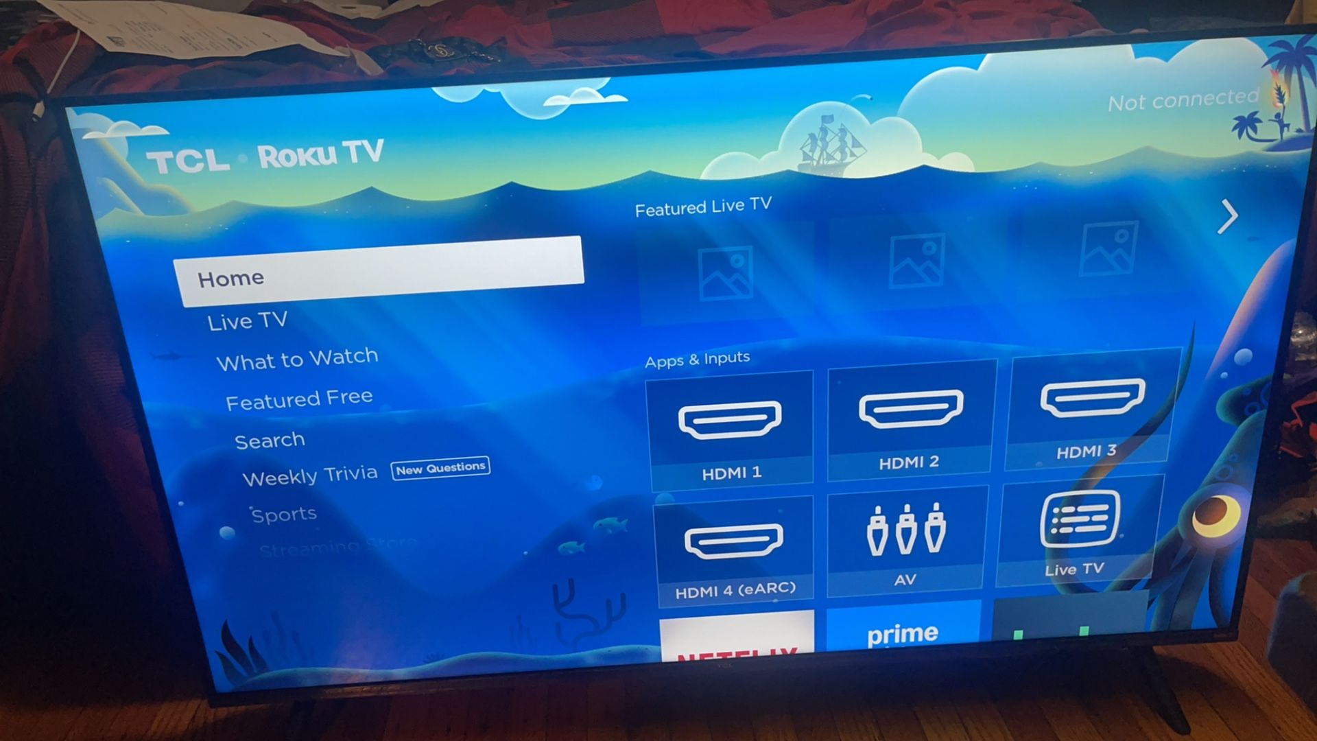 55” TCL Roku Tv