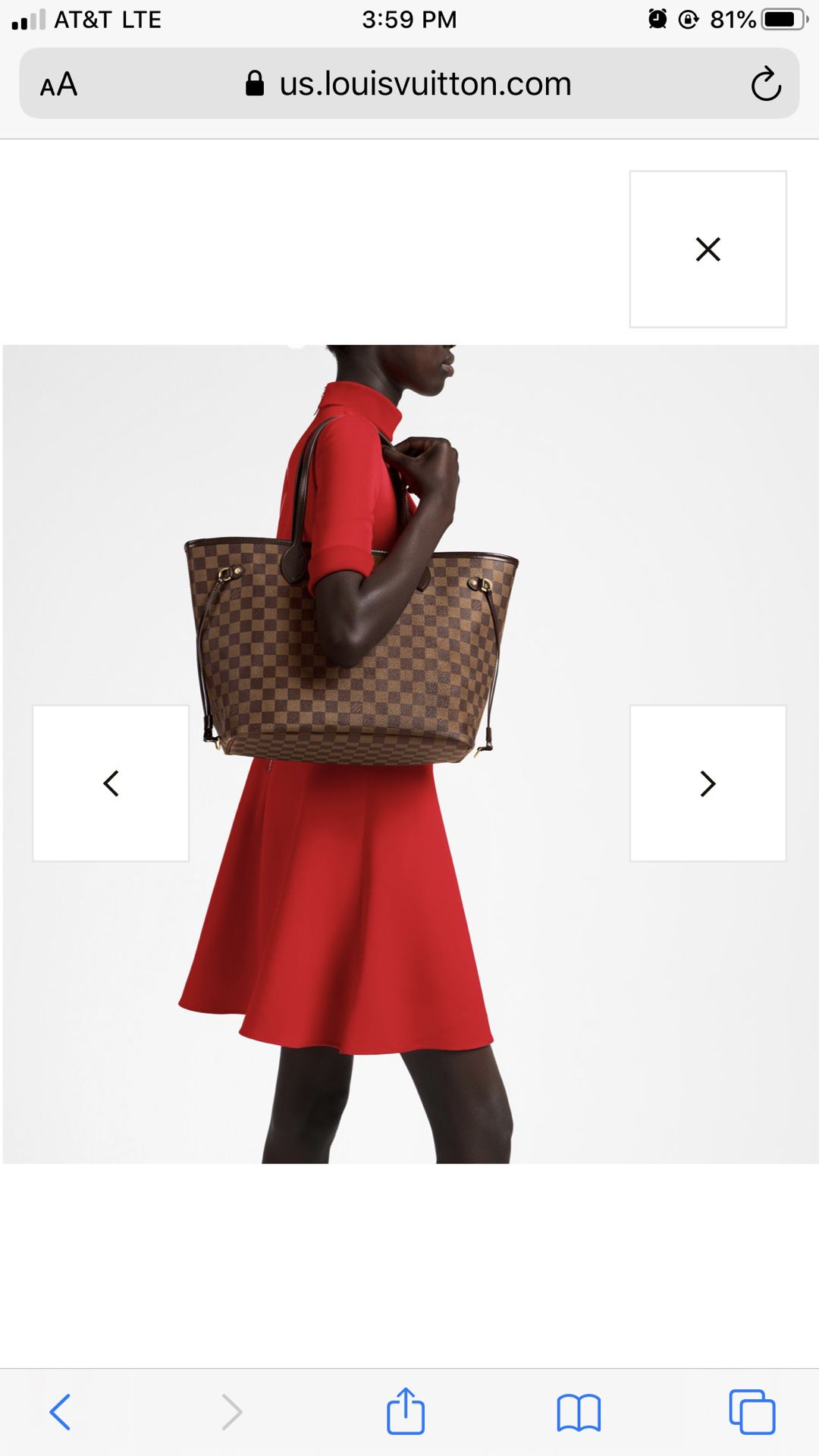 Louis Vuitton Neverfull MM Shoulder Bag