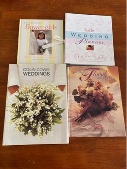 Emily Post Wedding Planner, Colin Cowie weddings, Flower Girl, Floral Arranging lot of 4 Books