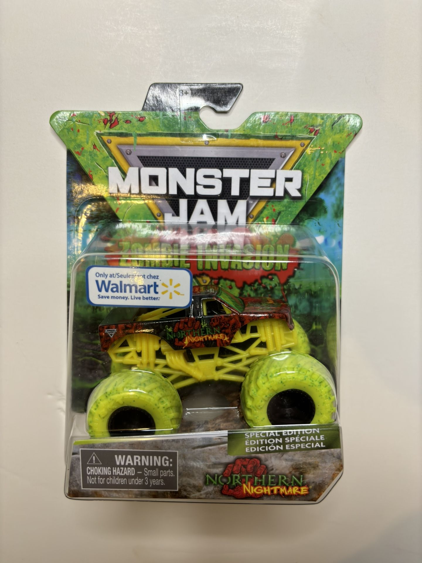 Hot Wheels Monster Jam Northern Nightmare Zombie Invasion1/64 Scale Toy