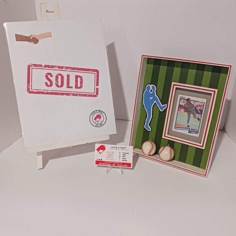 Los Angeles Dodgers Fernando Valenzuela Fleer Card Picture Frame Easel 