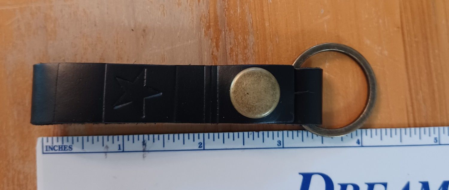 Brand New Loop Leather Keychain By Rustico. Made In The USA