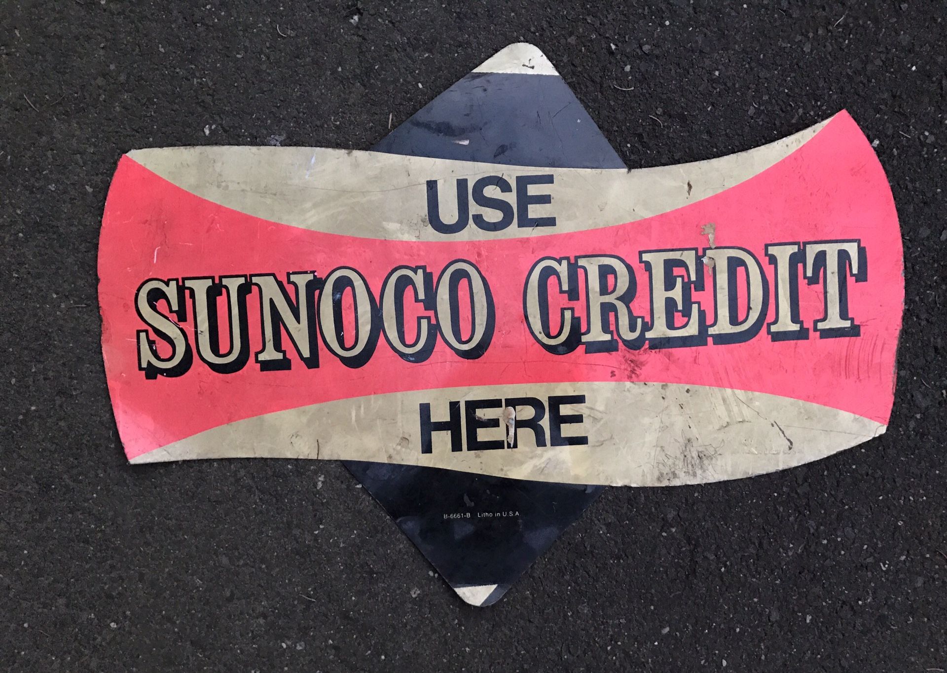 Sunoco credit sign