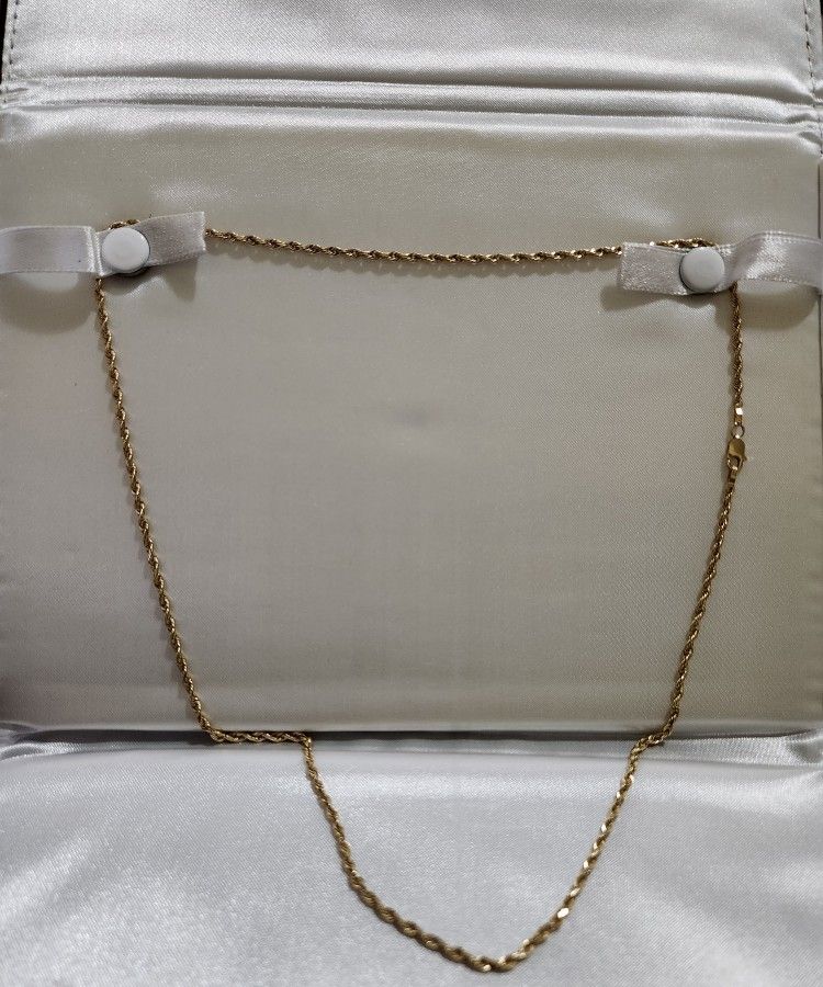 14k Gold Solid Rope Chain