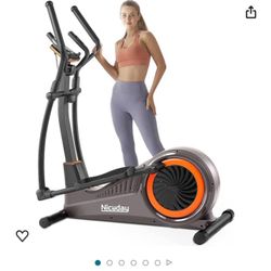 Niceday Elliptical Machine with Hyper-Quiet Magnetic Driving System, 15.5IN-18IN Stride
