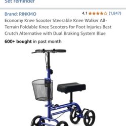 Brand new assembled knee scooter