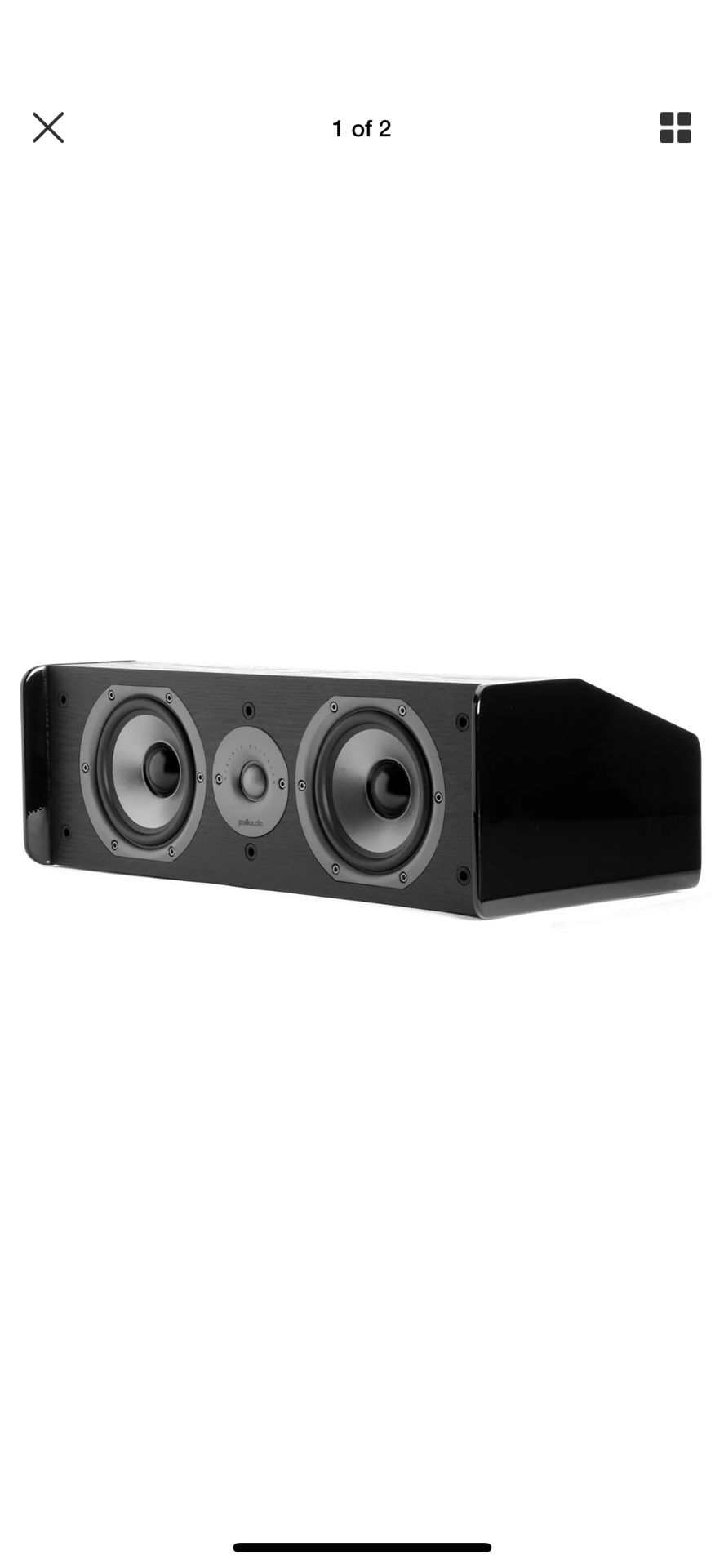 Polk Audio CS10 Center Channel Speaker with Dual 5-1/4" Drivers