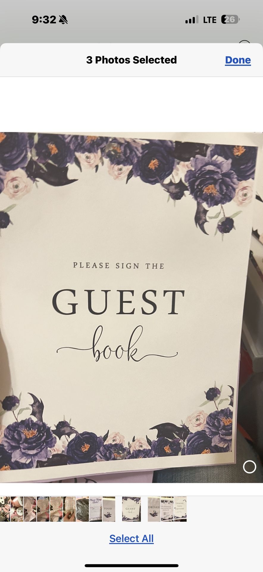 Halloween Baby Shower “Baby Is Brewing” Themed 10 Printed Signs And 50 Cards