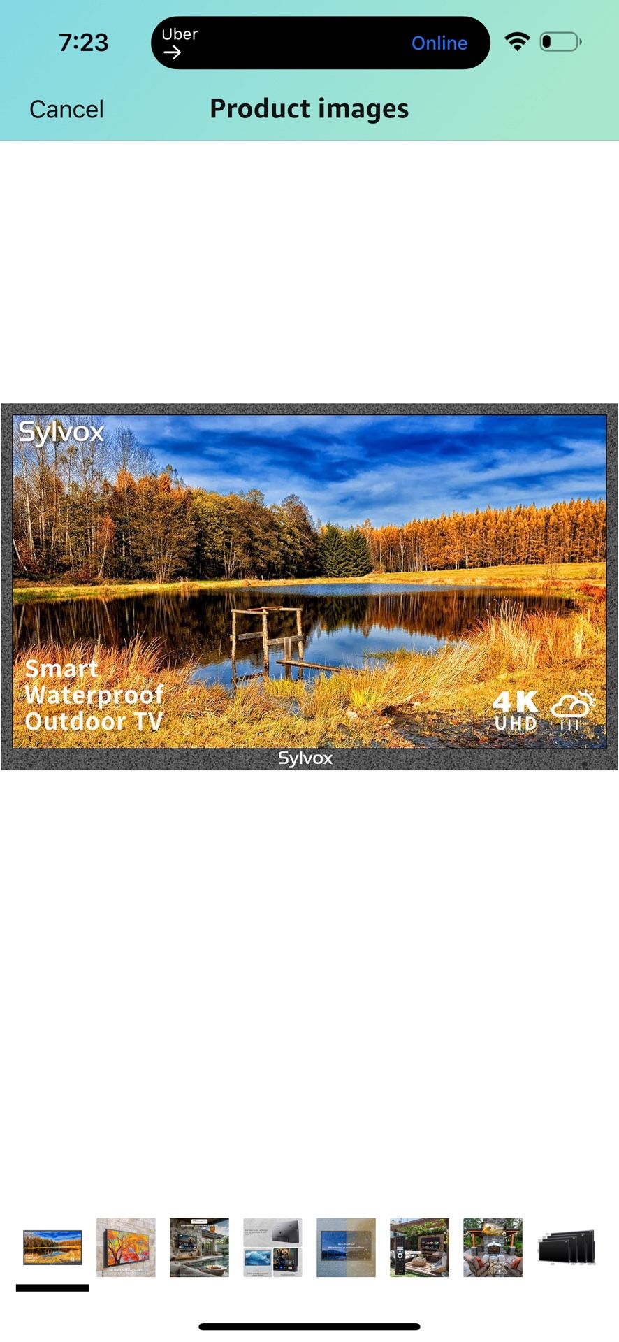 43 inch Outdoor TV, Smart TV Compatible with Google Waterproof 4K LED Outdoor Television