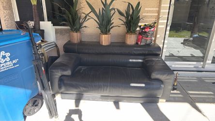 Genuine leather sofa set