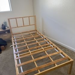 Wood Twin XL bed frame