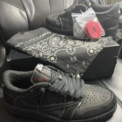 TRAVIS SCOTT X JORDAN 1 RETRO LOW OG SP 'BLACK PHANTOM