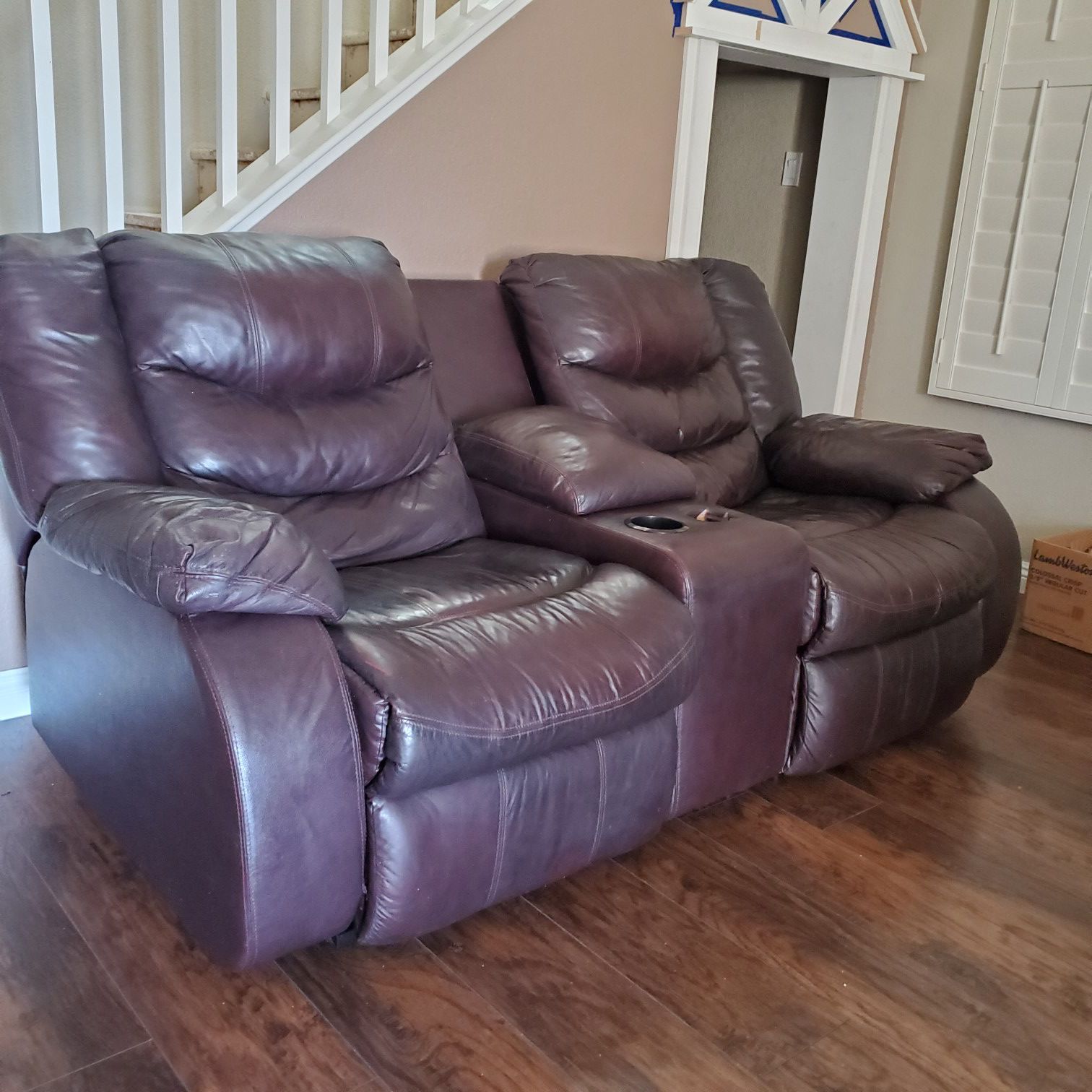 Leather couch set!