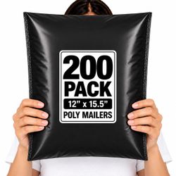 POLYMAILERS SHIPPING BAGS (MULTI-QUANTITY) 12" X 15.5" SELF SEAL MAILERS