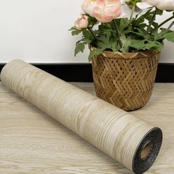 Unused Peel and Stick Vinyl Flooring Roll 15.7-in x 118-in/12.8 Sq.Ft Thicken Self-Adhesive Vinyl Wood Floor Tile Wear-Resistant Easy DIY Install Hom