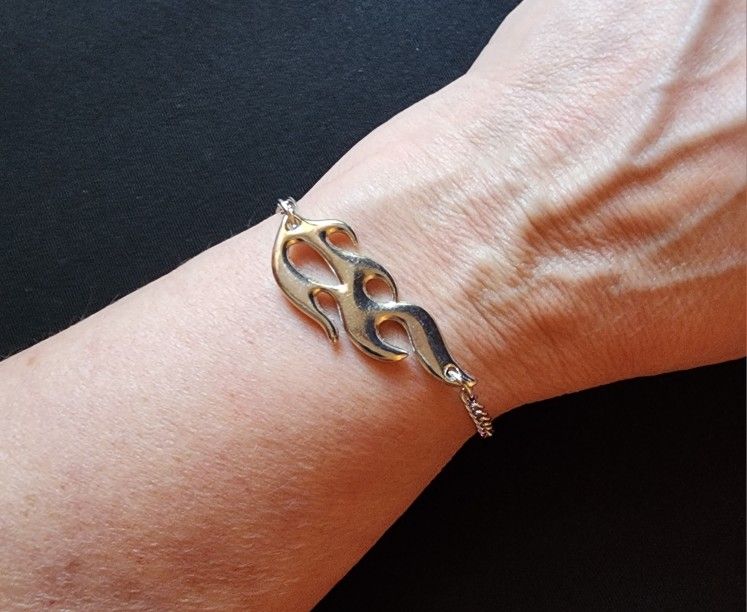 Silver Flame Bracelet