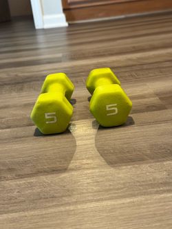 Pair of 5 lb Neoprene Dumbbells – $8
