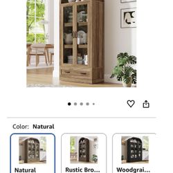 Chartustriable - Tall  Arched Kitchen Pantry Cabinet