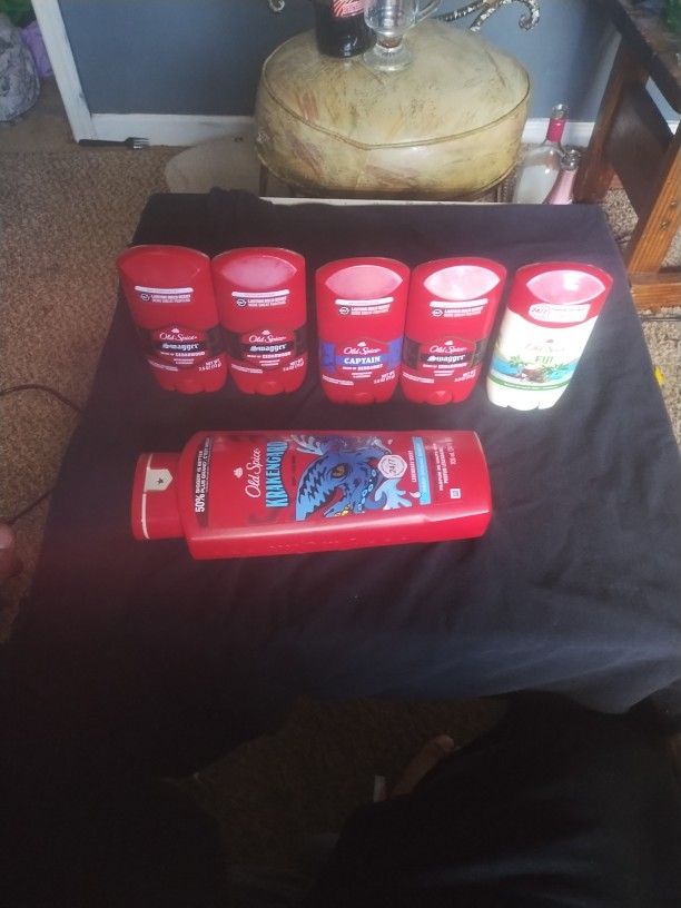 Old spice deodorants and body wash going for cheap $25 get you all