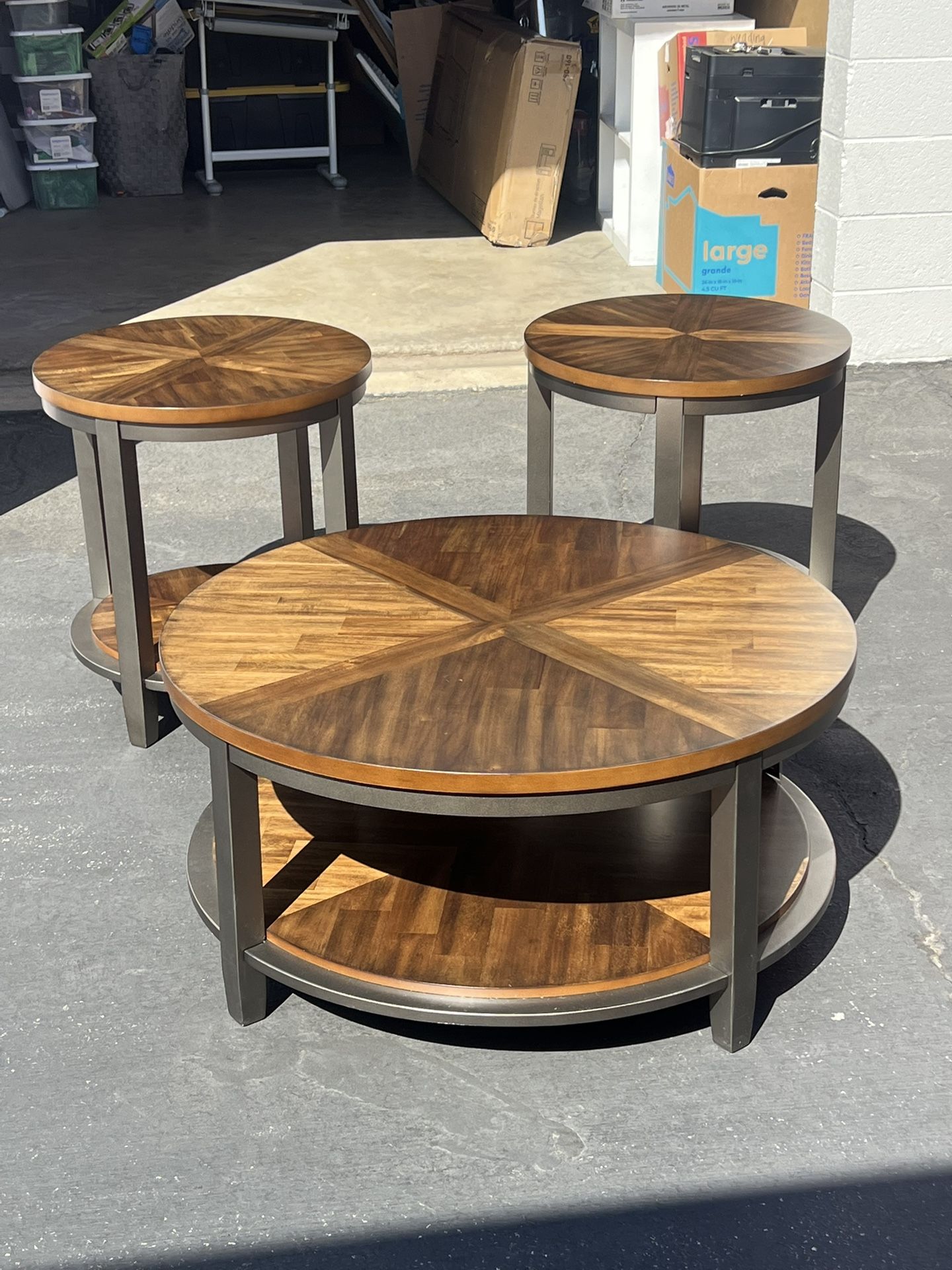 Coffee Table And 2 Side Tables