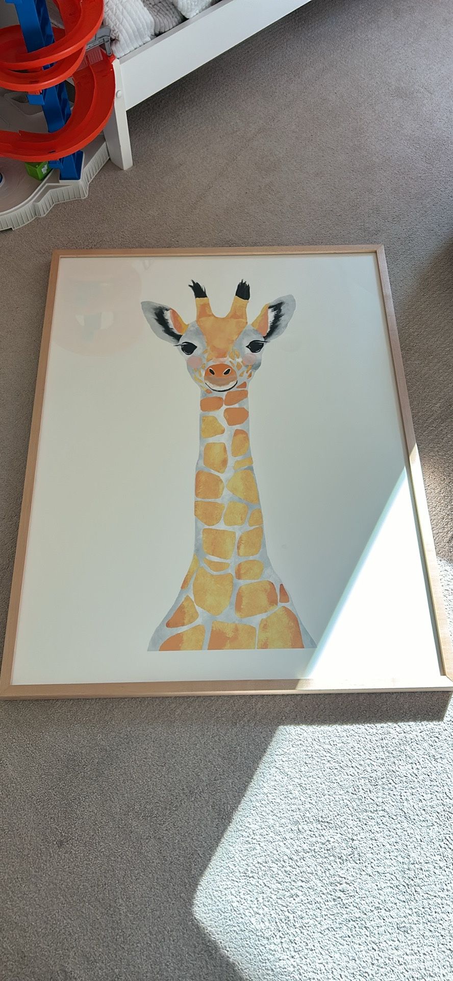 Large Framed giraffe Picture
