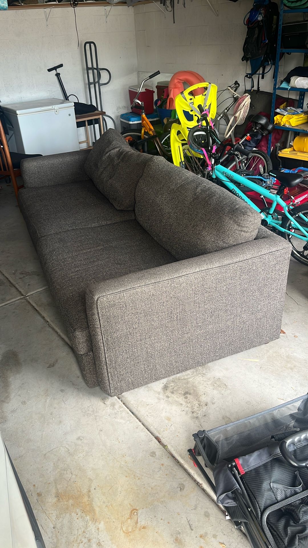 Couch And Storage Ottoman