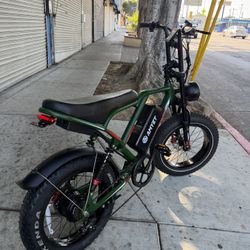 AMYET S8 PEAK 1500W 32MPH-RANGE 75PAS-HYDRAULIC BRAKES. TURN SIGNALS. 48V /25Ah.  FULL SUSPENSION