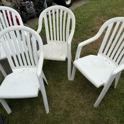 Set Of 4 Outdoor Patio Chairs