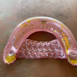 Pink and Gold Inflatable Pool Chair