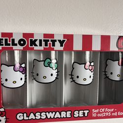 Hello Kitty Glass Cups