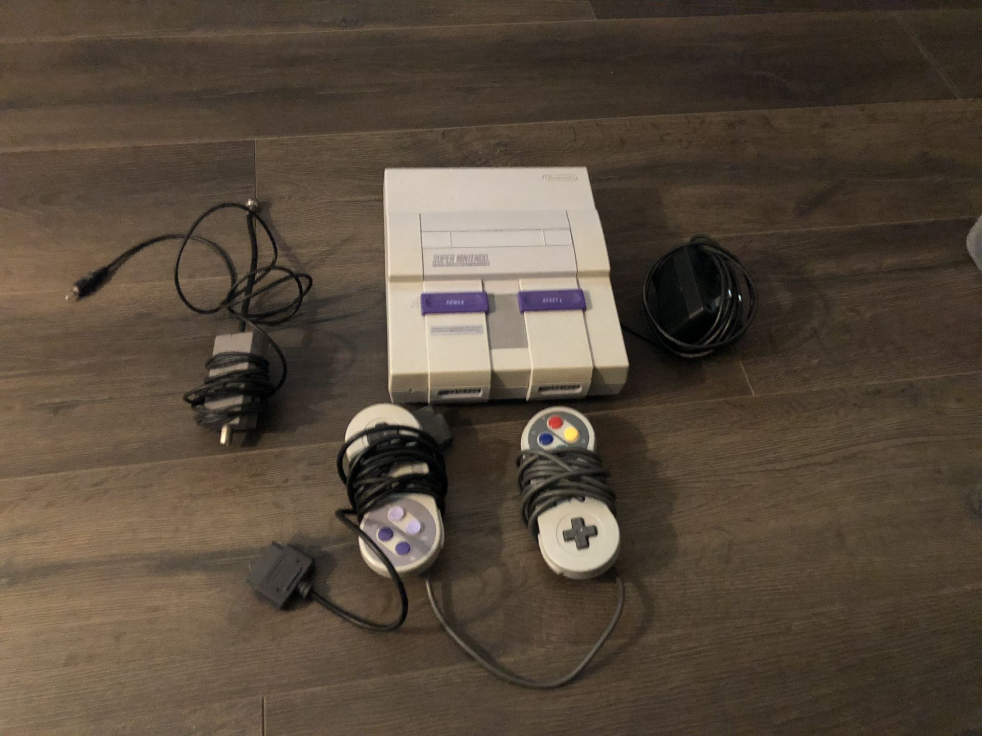 Super Nintendo classic (square) video game