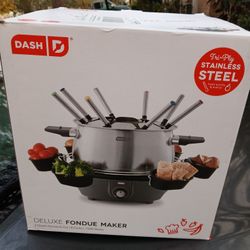Dash 3 Quart Stainless Steel Fondue Pot