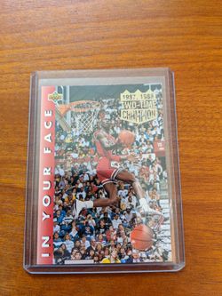 Michael Jordan In Your Face Card