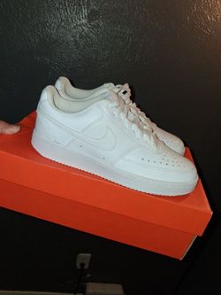 Nike court vision low white