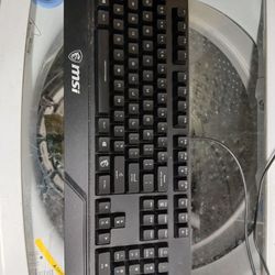 LCD monitor and mechanical keyboard