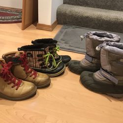 Winter boots Stevies Sorals Sorel sizes 4-1